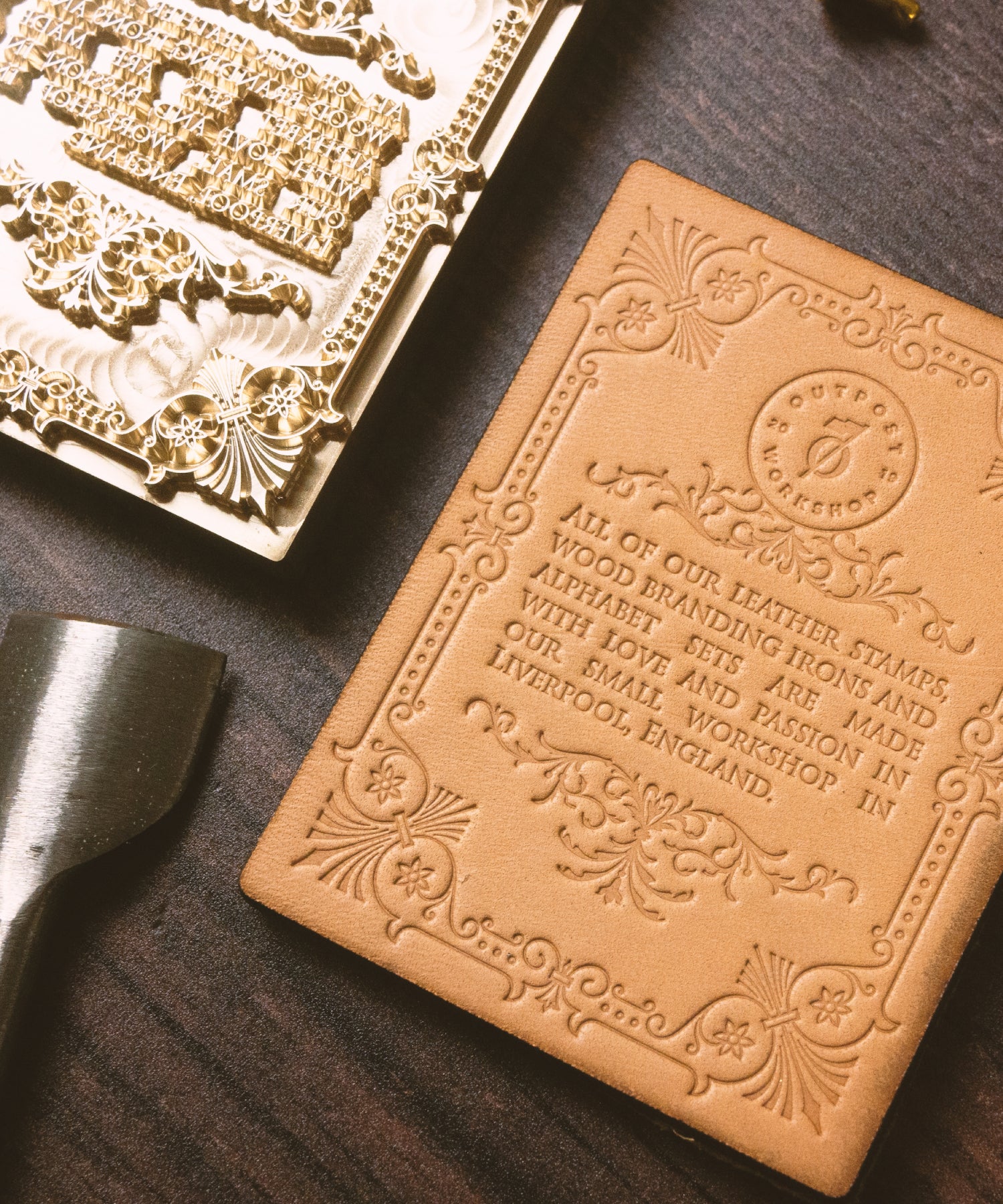 Detailed Leather Embossing & Stamp - Outpost Workshop