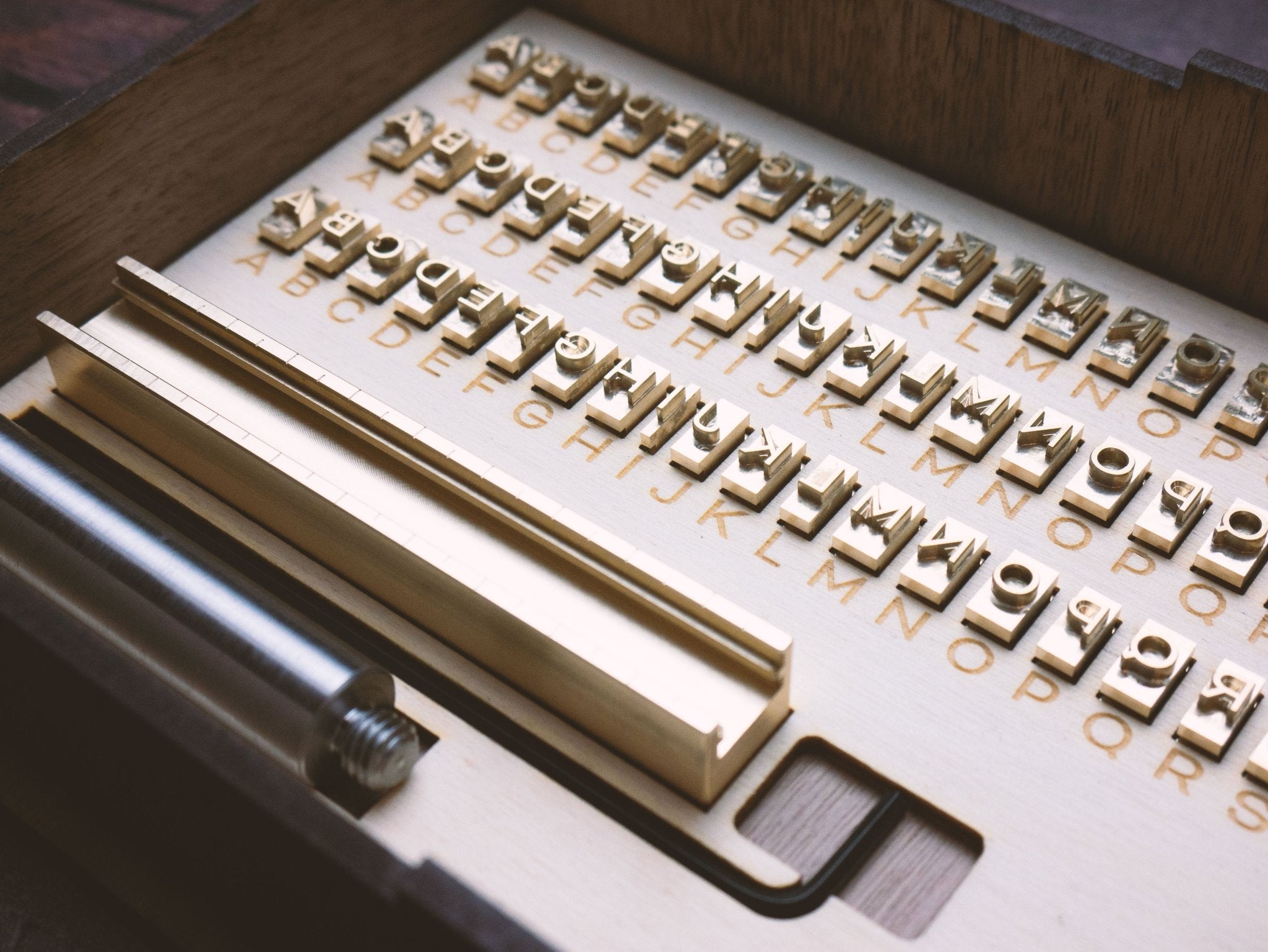 Alphabet Stamp Set for Leather - Bicyclette - Outpost Workshop