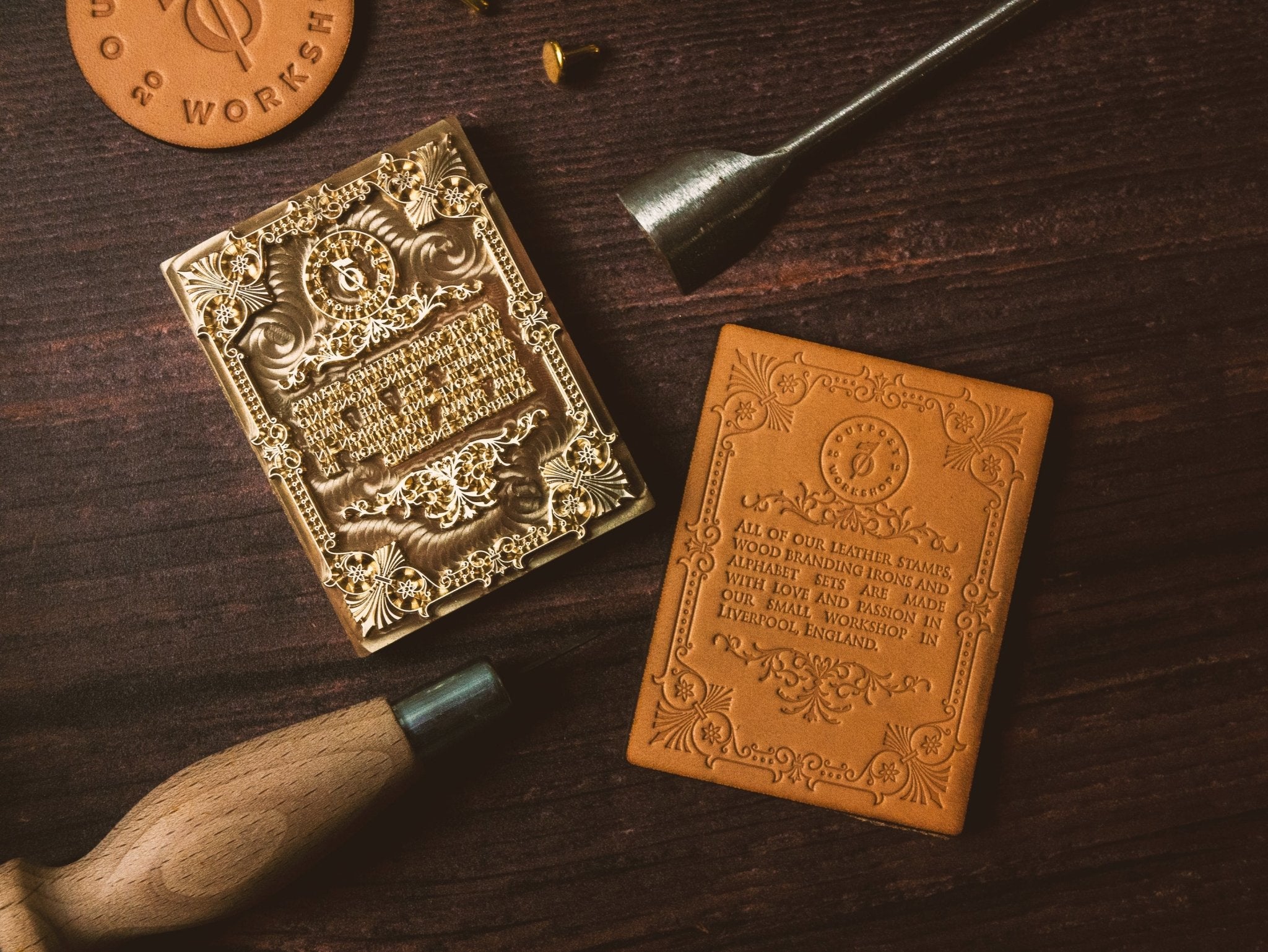 Custom Leather Stamp - Outpost Workshop