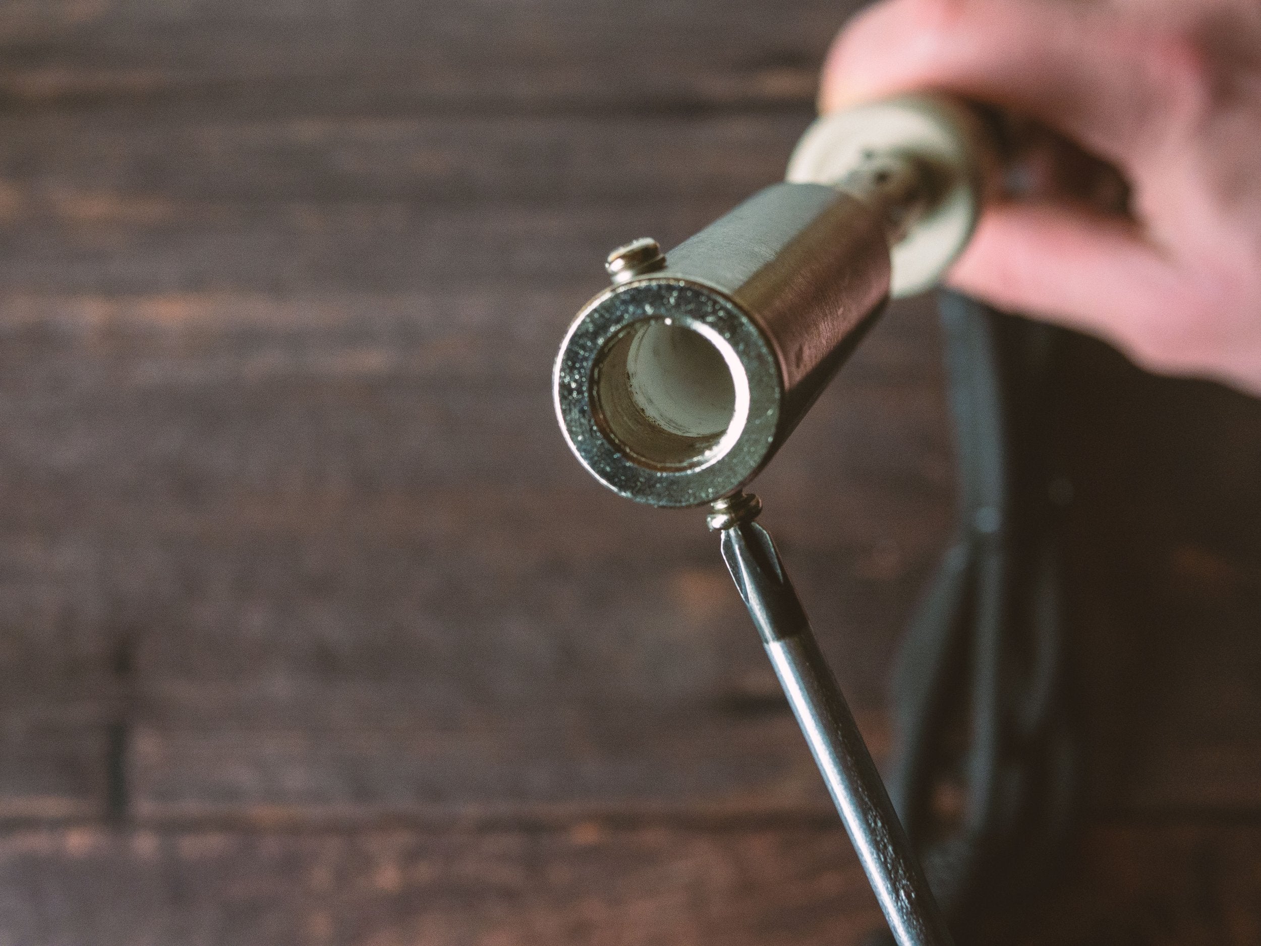 Loosening Screw on Electric Branding Iron Heater - Outpost Workshop