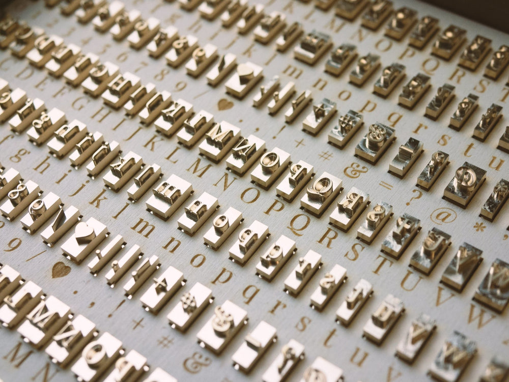Stamp Type Letters Letter Stamp Set for Leather Embossing | Outpost Workshop