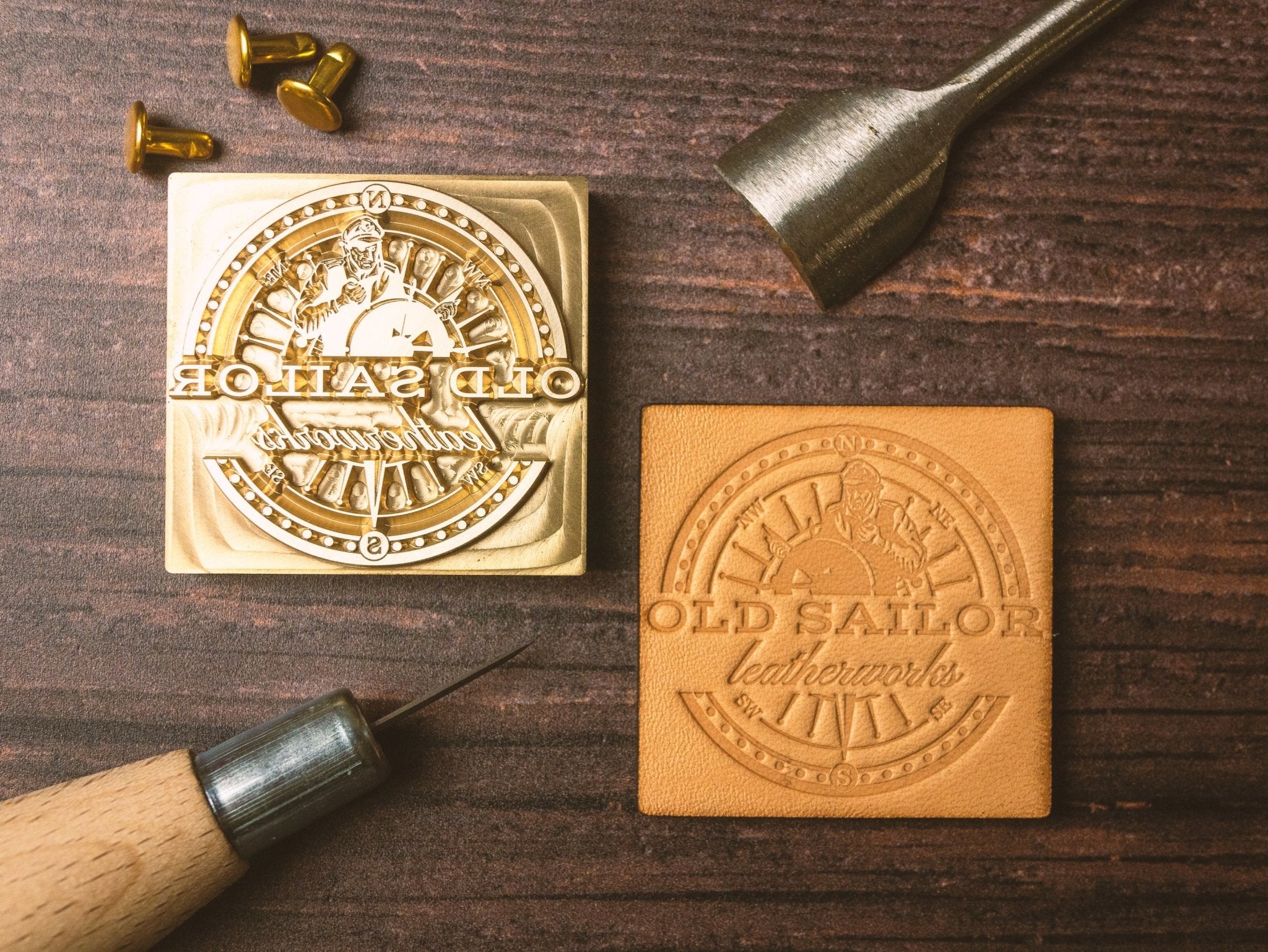 Custom Leather Stamp - Outpost Workshop