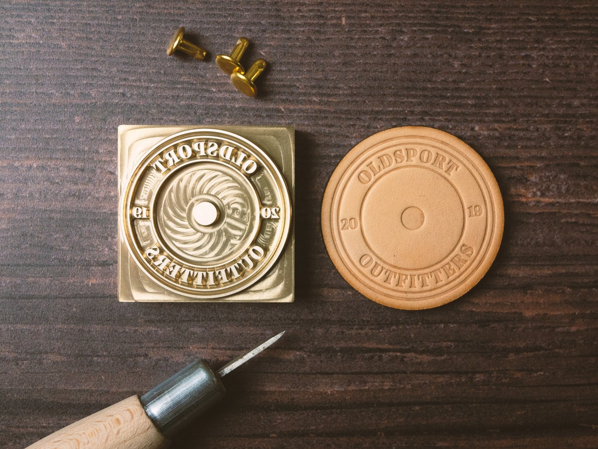 Custom Leather Stamp - Outpost Workshop