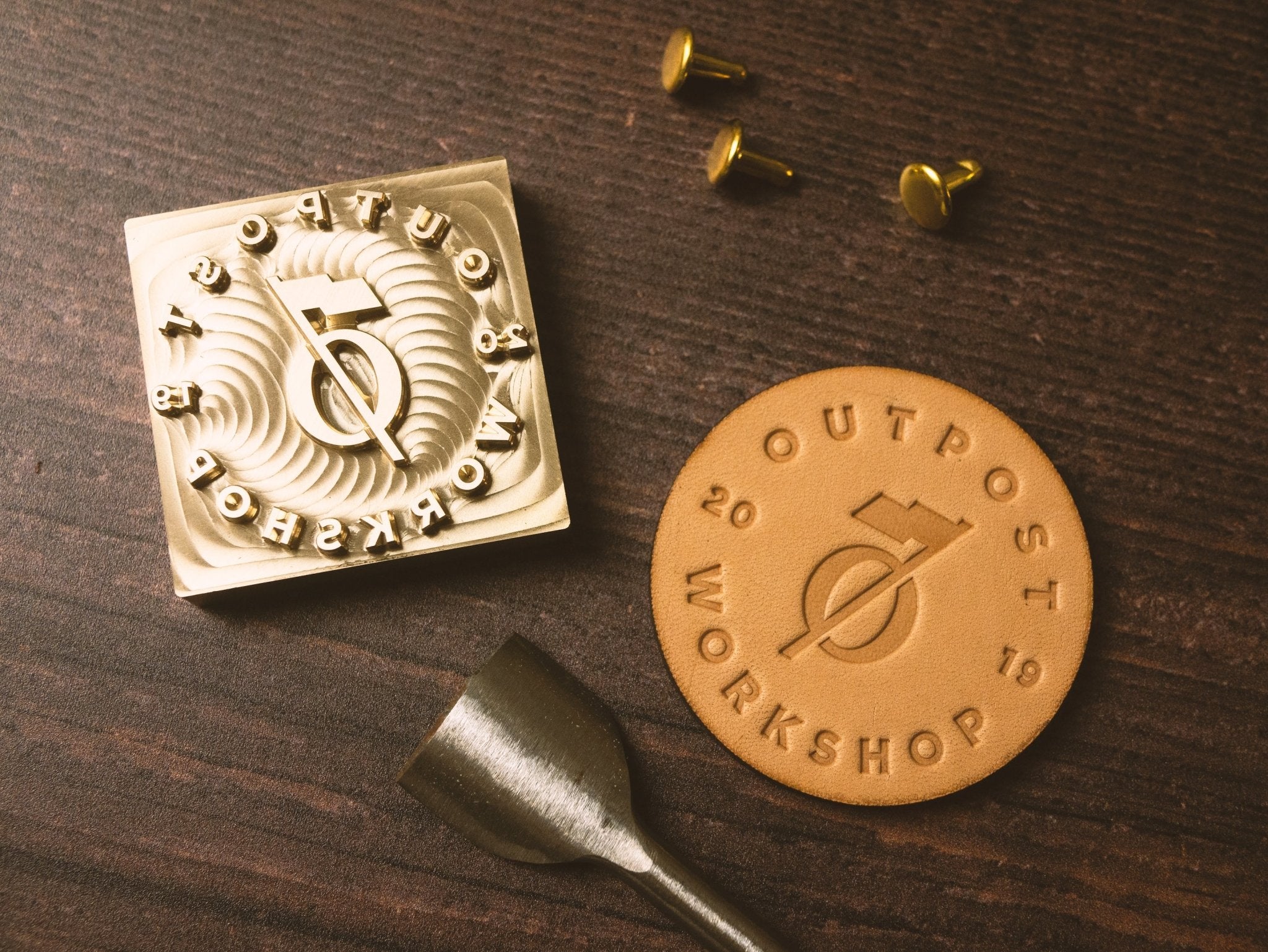 Custom Leather Stamp - Outpost Workshop